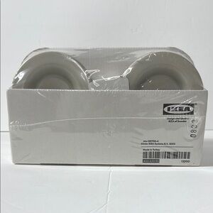 NEW IN BOX IKEA Matte Beige Cups & Saucers Set